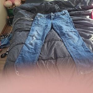 Vigoss Women's Blue Straight Leg Jeans